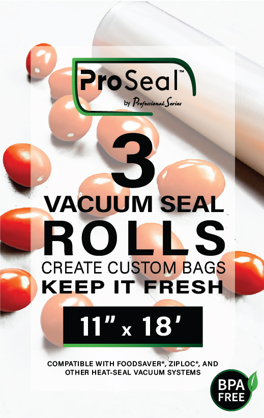 ProSealTM 8x22' Vacuum Sealer Rolls - 3 Pack - Professional Series