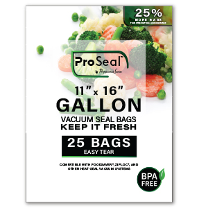 Professional Series ProSeal Vacuum Sealer Roll Bags, 11 x 18' Heavy Duty 3  Rolls, Meal Prep or Sous Vide, FDA Approved in the Vacuum Sealer  Accessories department at