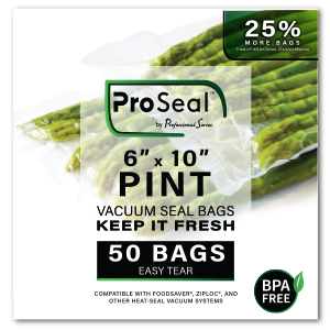 ProSeal™ Vacuum Sealer Bags, Quart Size (8 x 12), 35 Count, 35